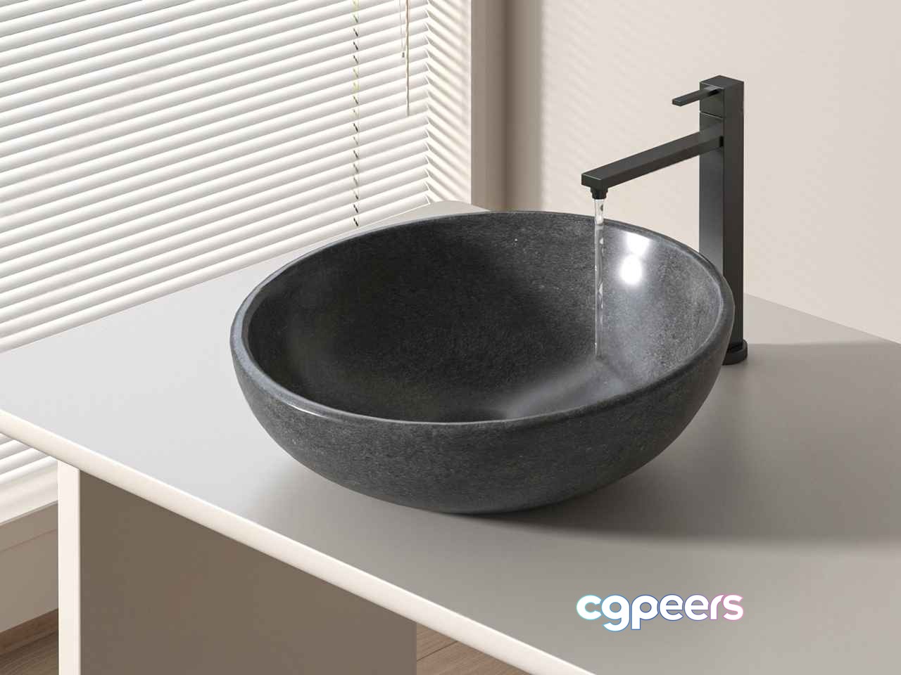 Black Sink 3D Model - 16278 - VRAY Render