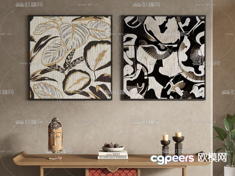 Modern Art Display 3D Model - 17910 - VRAY Render Modern Art Display 3D Model - 17910 - VRAY Render