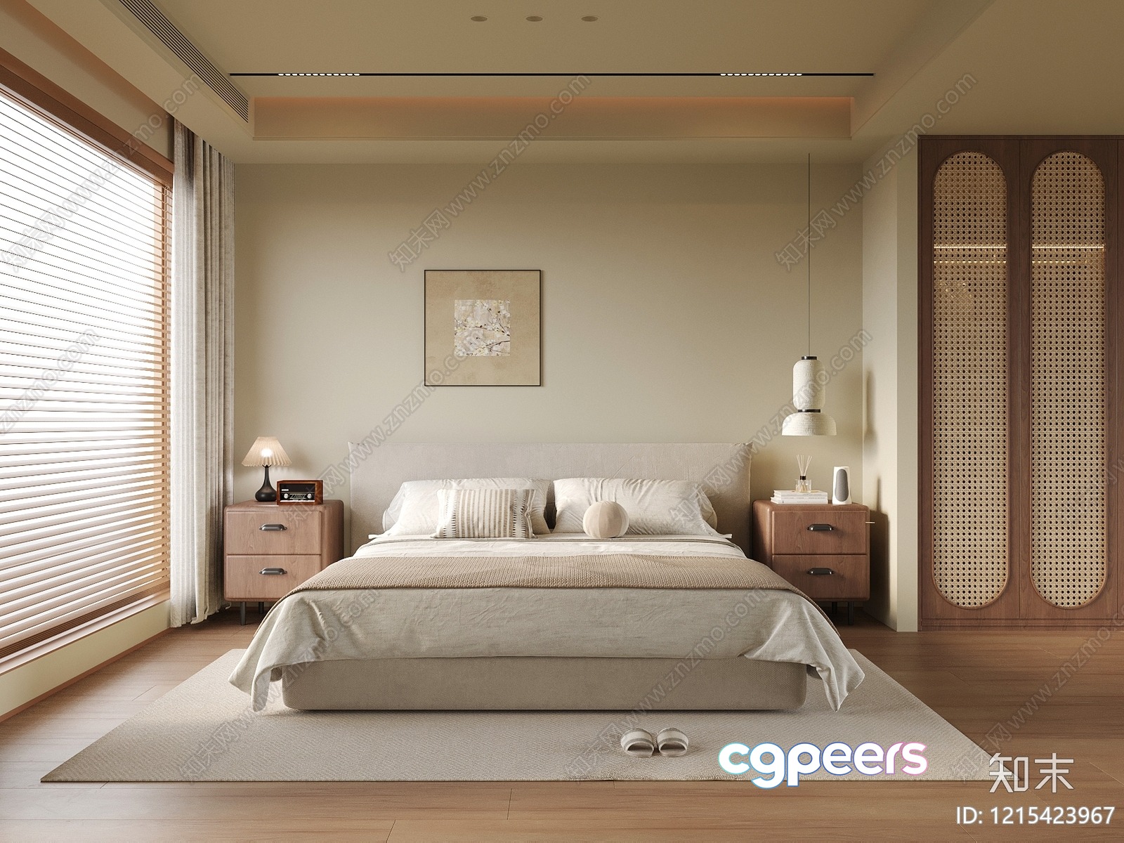 Cozy Bedroom 3D Model - 11607 - VRAY Render