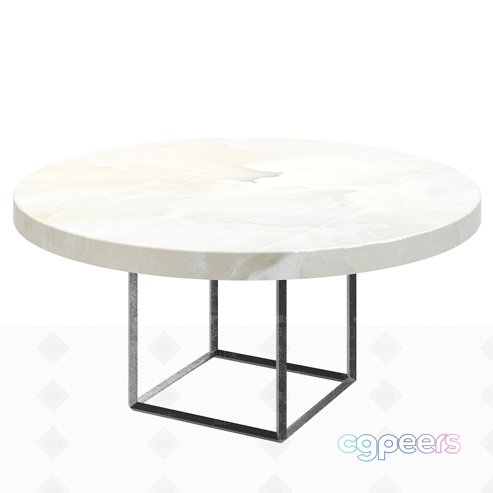 Round Marble Coffee Table 3D Model - 16389 - VRAY Render Round Marble Coffee Table 3D Model - 16389 - VRAY Render