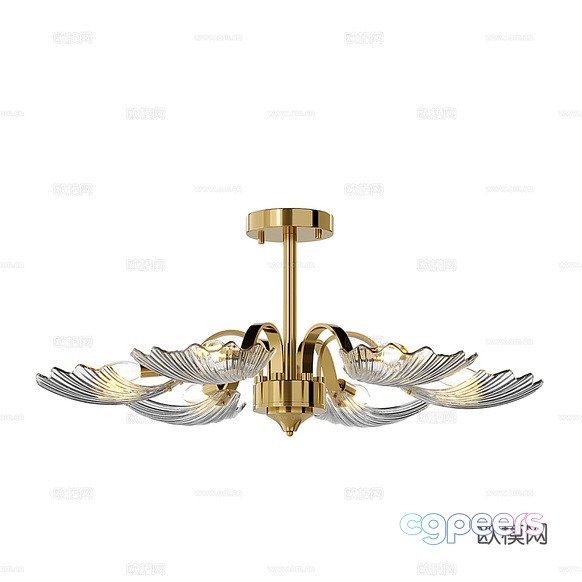 Gold Light Fixture 3D Model - 23041 - CORONA Render Gold Light Fixture 3D Model - 23041 - CORONA Render