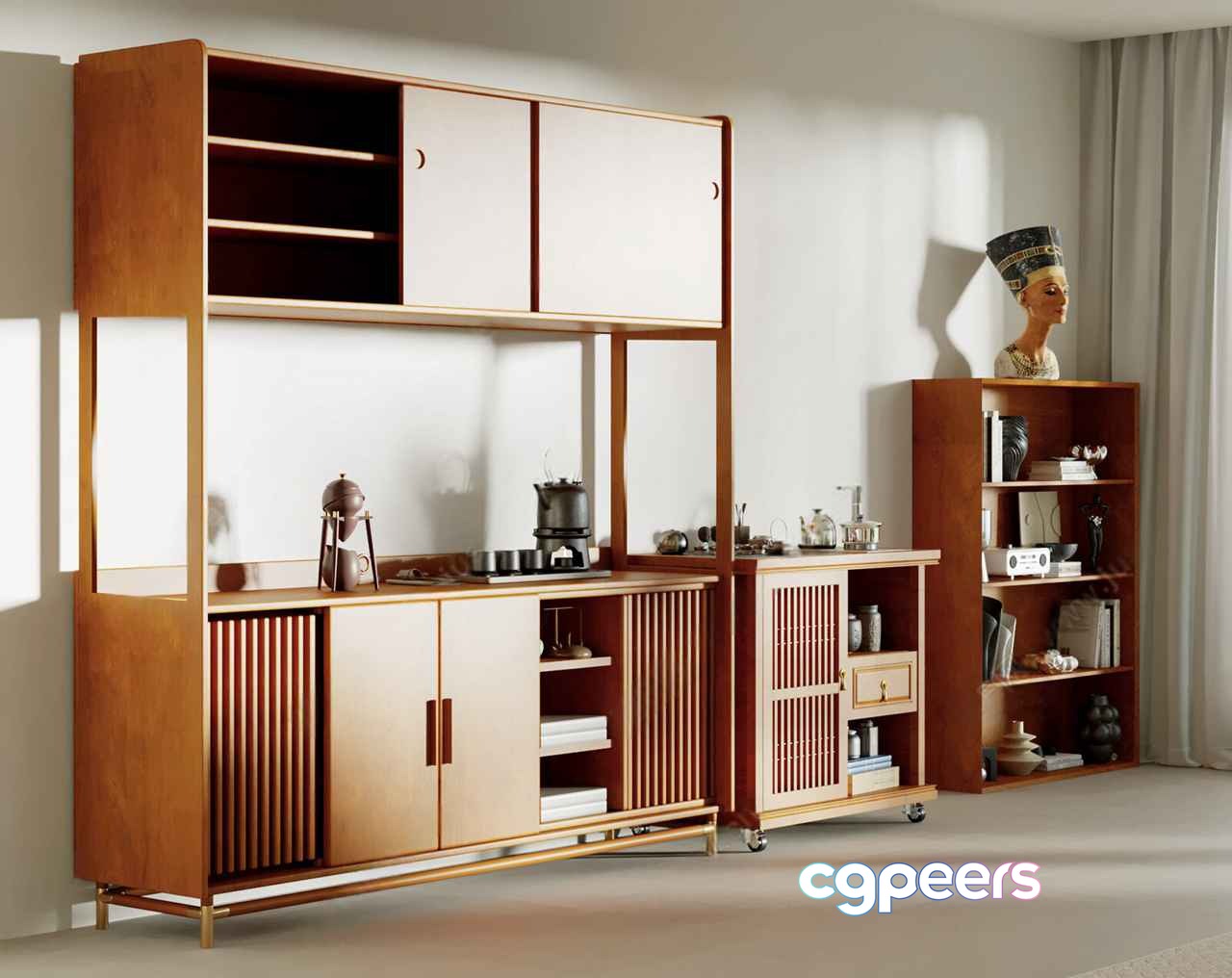 Mid-Century Modern Furniture 3D Model - 5559 - CORONA Render
