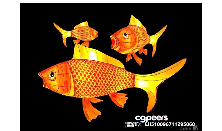 Gold Fish 3D Model - 1434 - VRAY Render