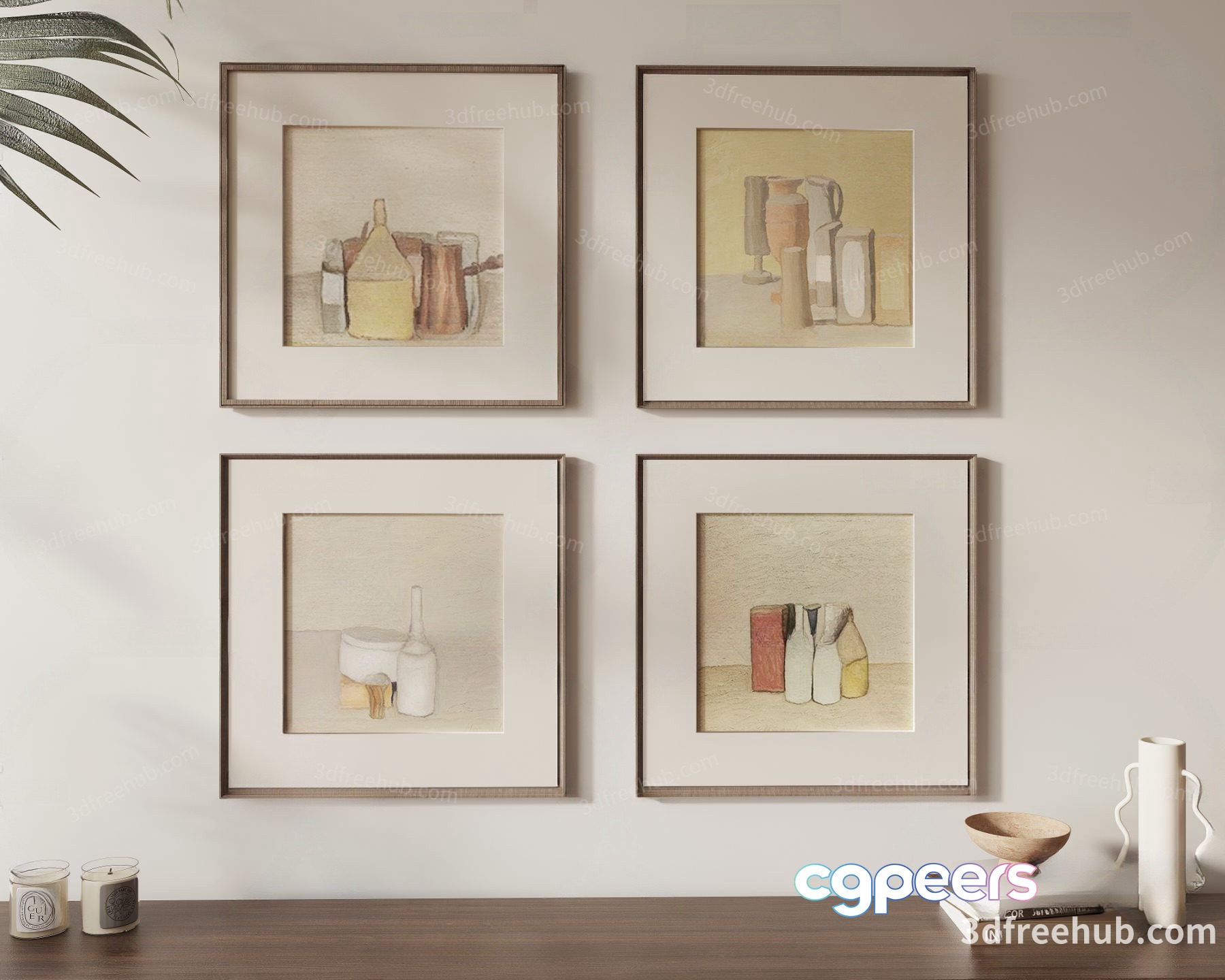 Minimalist Home Decor 3D Model - 2903 - VRAY Render