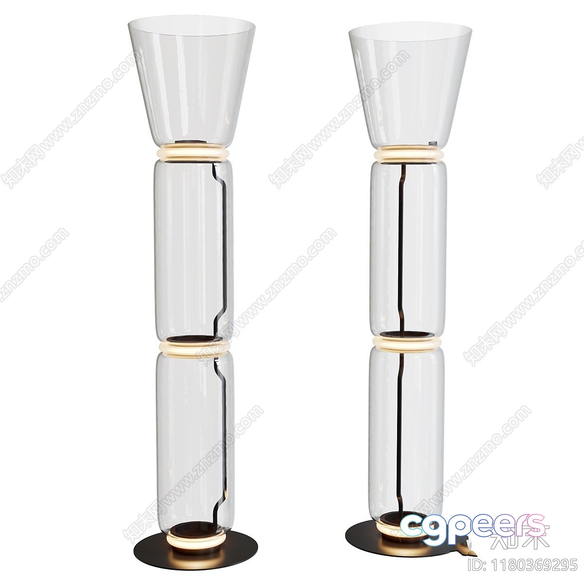Modern Glass Floor Lamps 3D Model - 7983 - CORONA Render