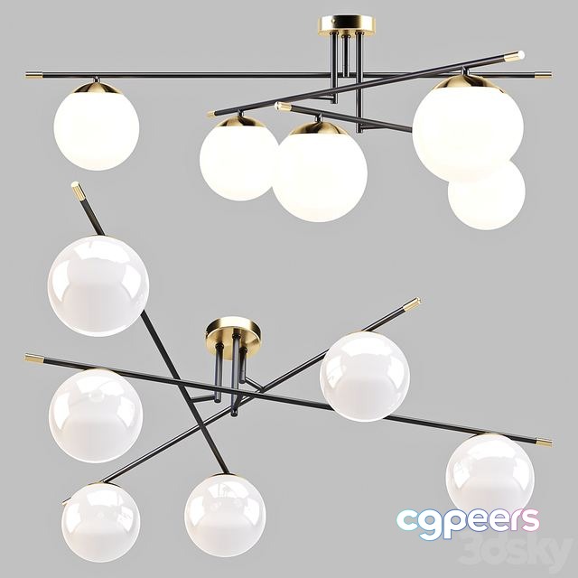 3ds Max Free - Maytoni Nostalgia (MOD048CL-06G) - Ceiling Lamp