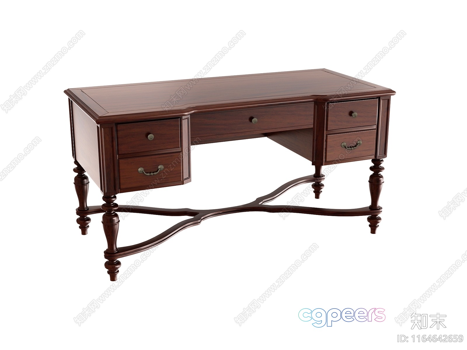 A Wooden Desk 3D Model - 6508 - VRAY Render A Wooden Desk 3D Model - 6508 - VRAY Render