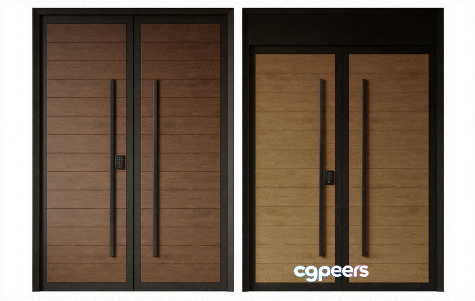 Modern Front Doors 3D Model - 14197 - CORONA Render Modern Front Doors 3D Model - 14197 - CORONA Render