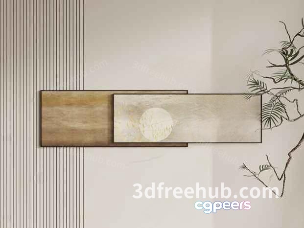 Modern 3D Art 3D Model - 19005 - VRAY Render