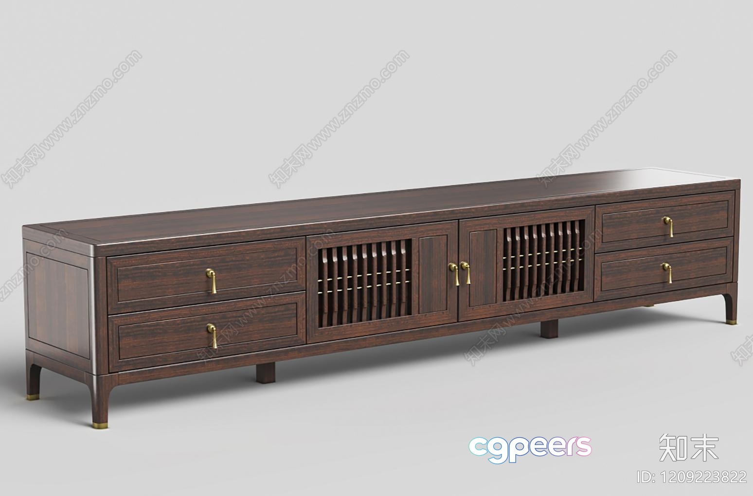 Modern Wooden Cabinet 3D Model - 5504 - VRAY Render Modern Wooden Cabinet 3D Model - 5504 - VRAY Render