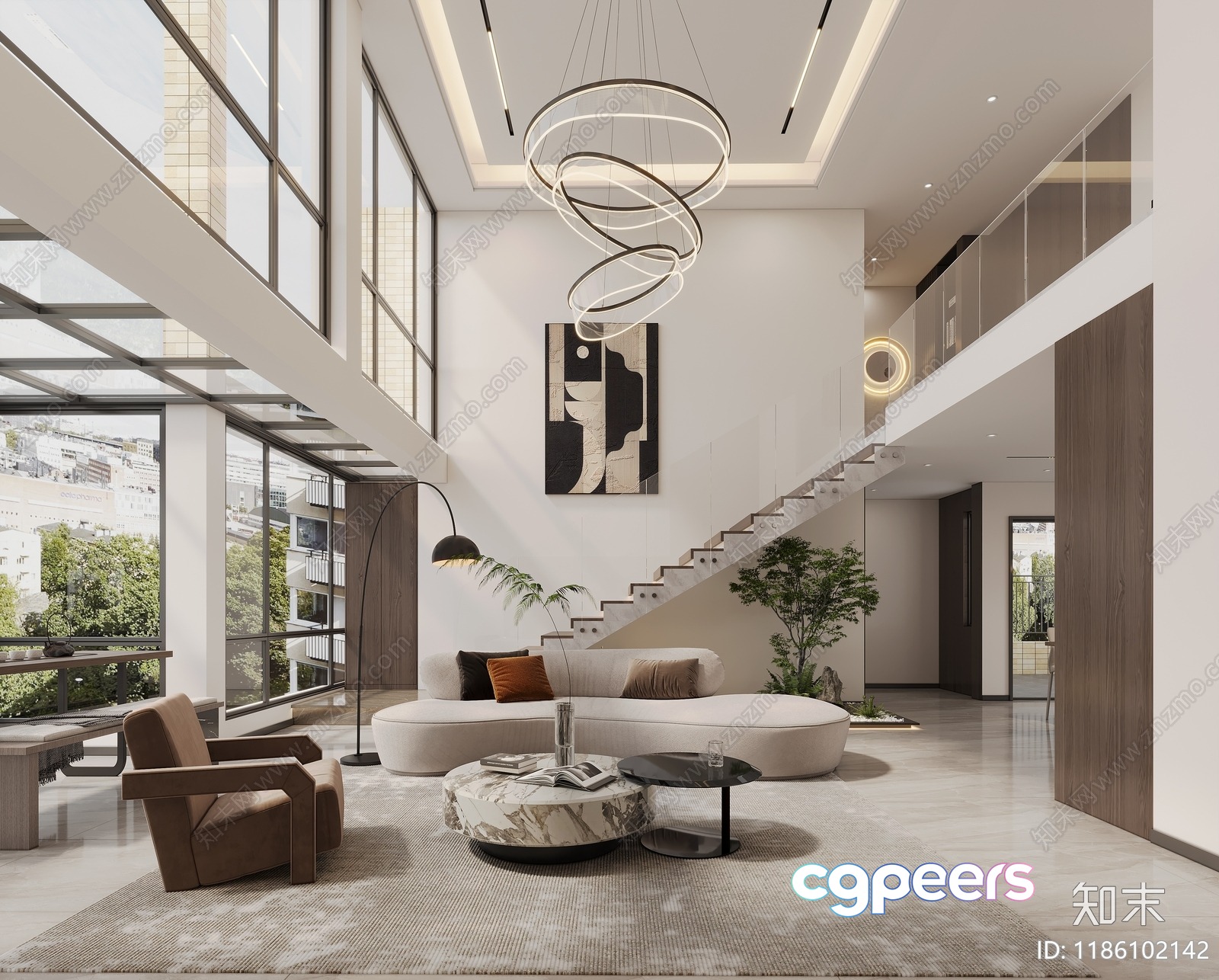 Modern Living Room 3D Model - 4766 - CORONA Render Modern Living Room 3D Model - 4766 - CORONA Render
