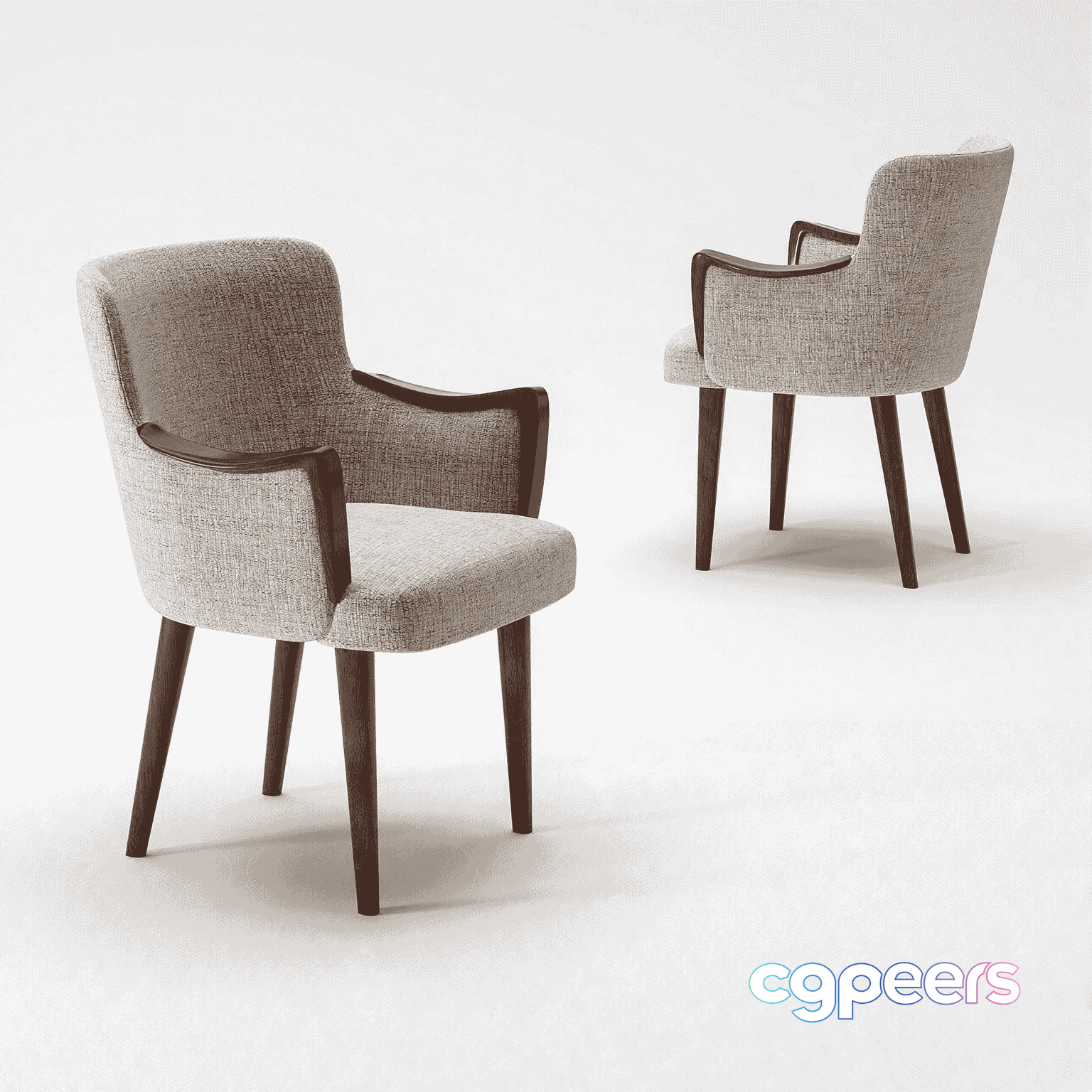 Modern Upholstered Chair 3D Model - 11061 - VRAY Render Modern Upholstered Chair 3D Model - 11061 - VRAY Render