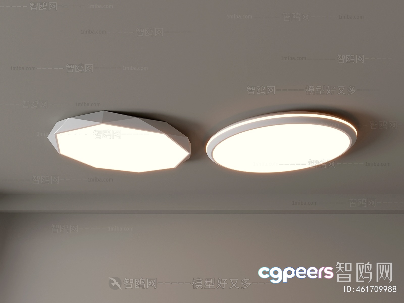 Modern Ceiling Lights 3D Model - 20843 - VRAY Render