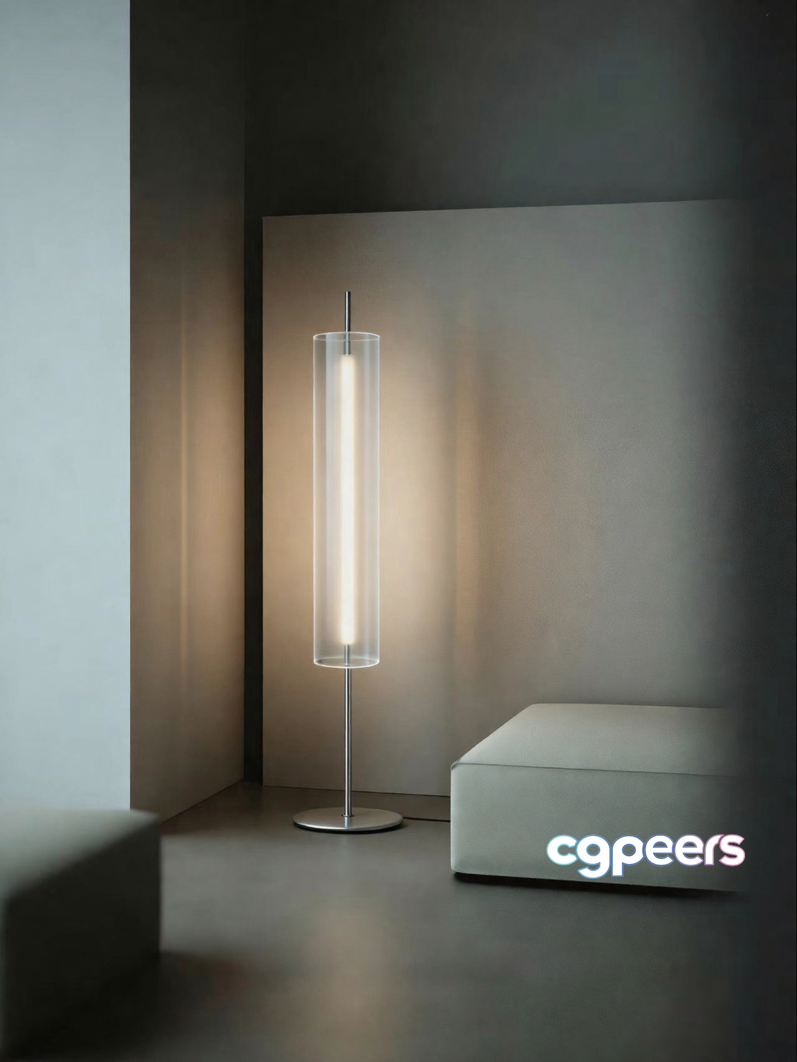 Modern Floor Lamp 3D Model - 15495 - VRAY Render