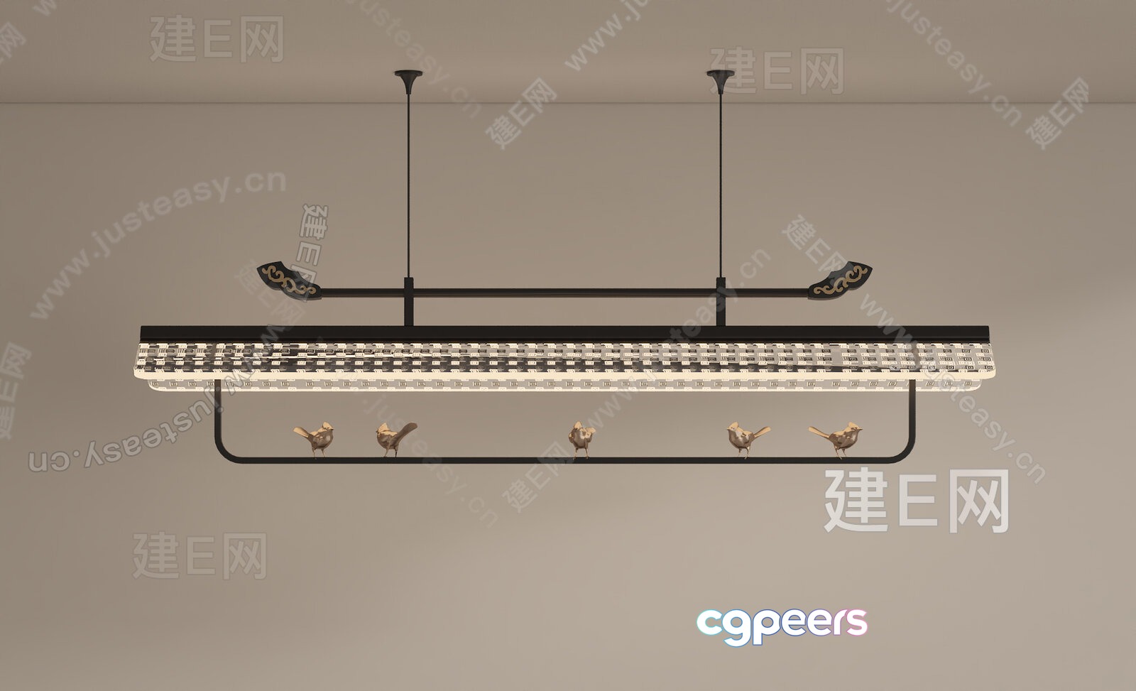 Gold Light Fixture 3D Model - 5411 - VRAY Render Gold Light Fixture 3D Model - 5411 - VRAY Render