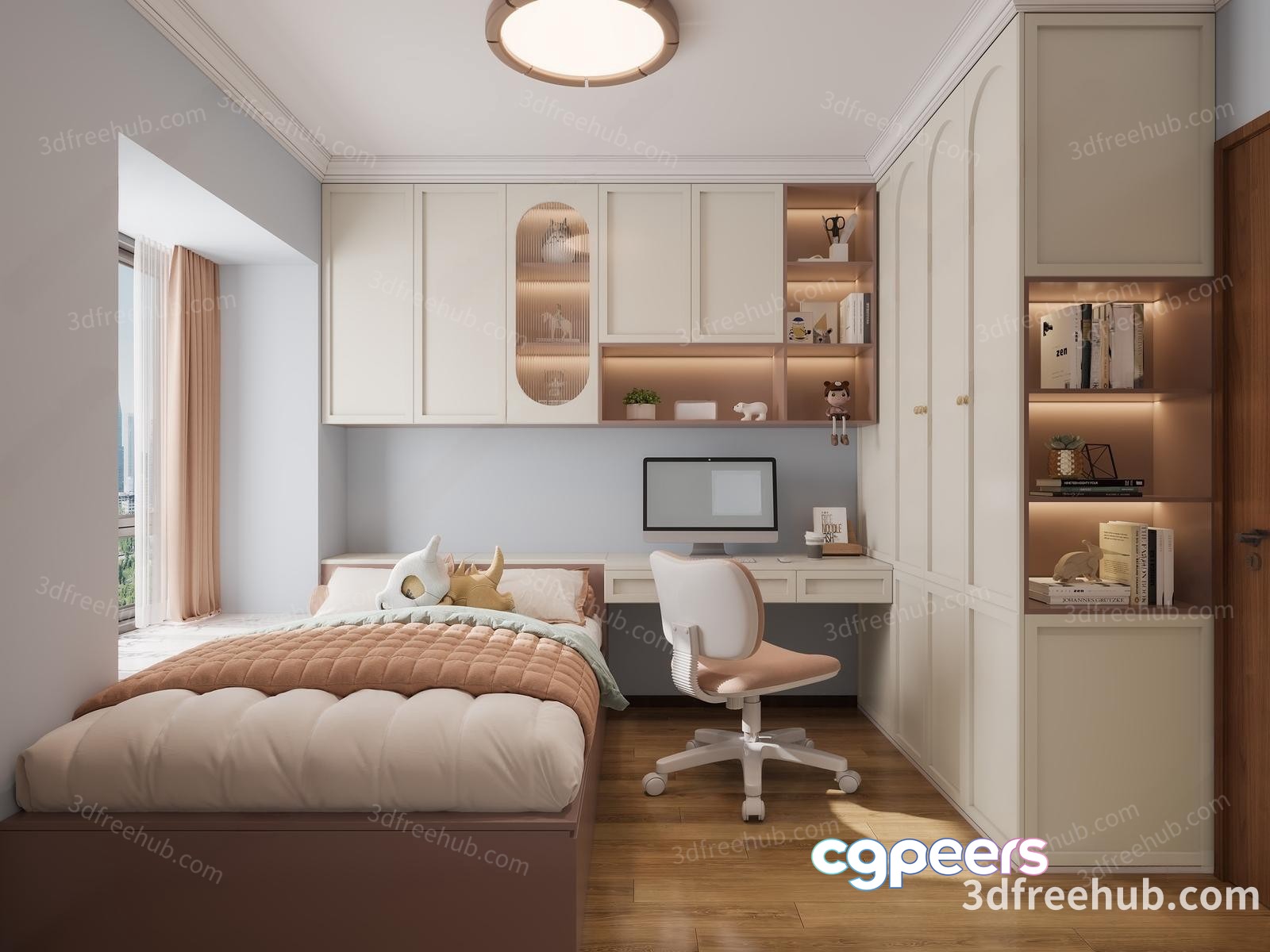 Cozy Bedroom 3D Model - 23548 - VRAY Render
