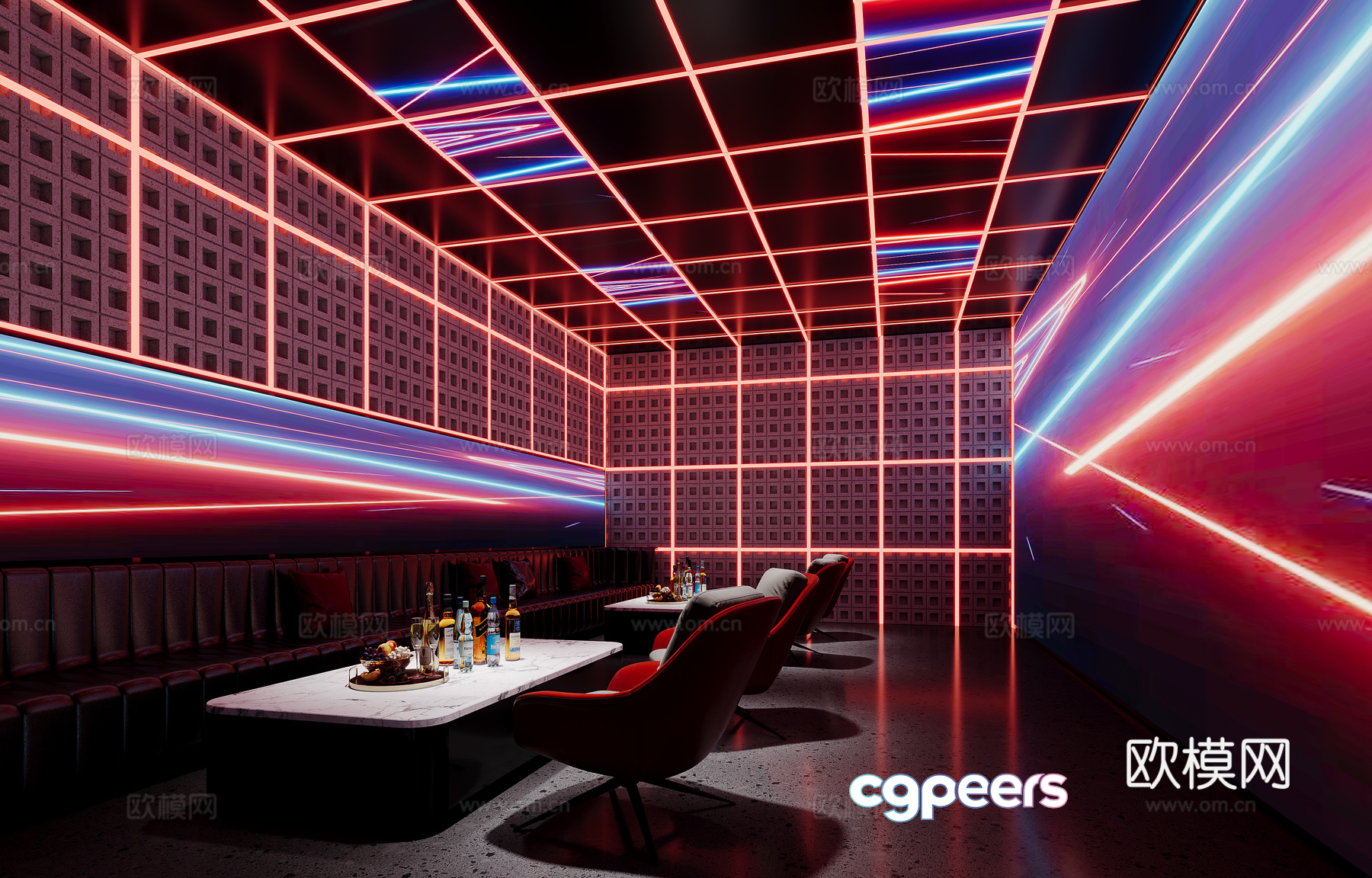 Modern Bar Area 3D Model - 16579 - VRAY Render Modern Bar Area 3D Model - 16579 - VRAY Render