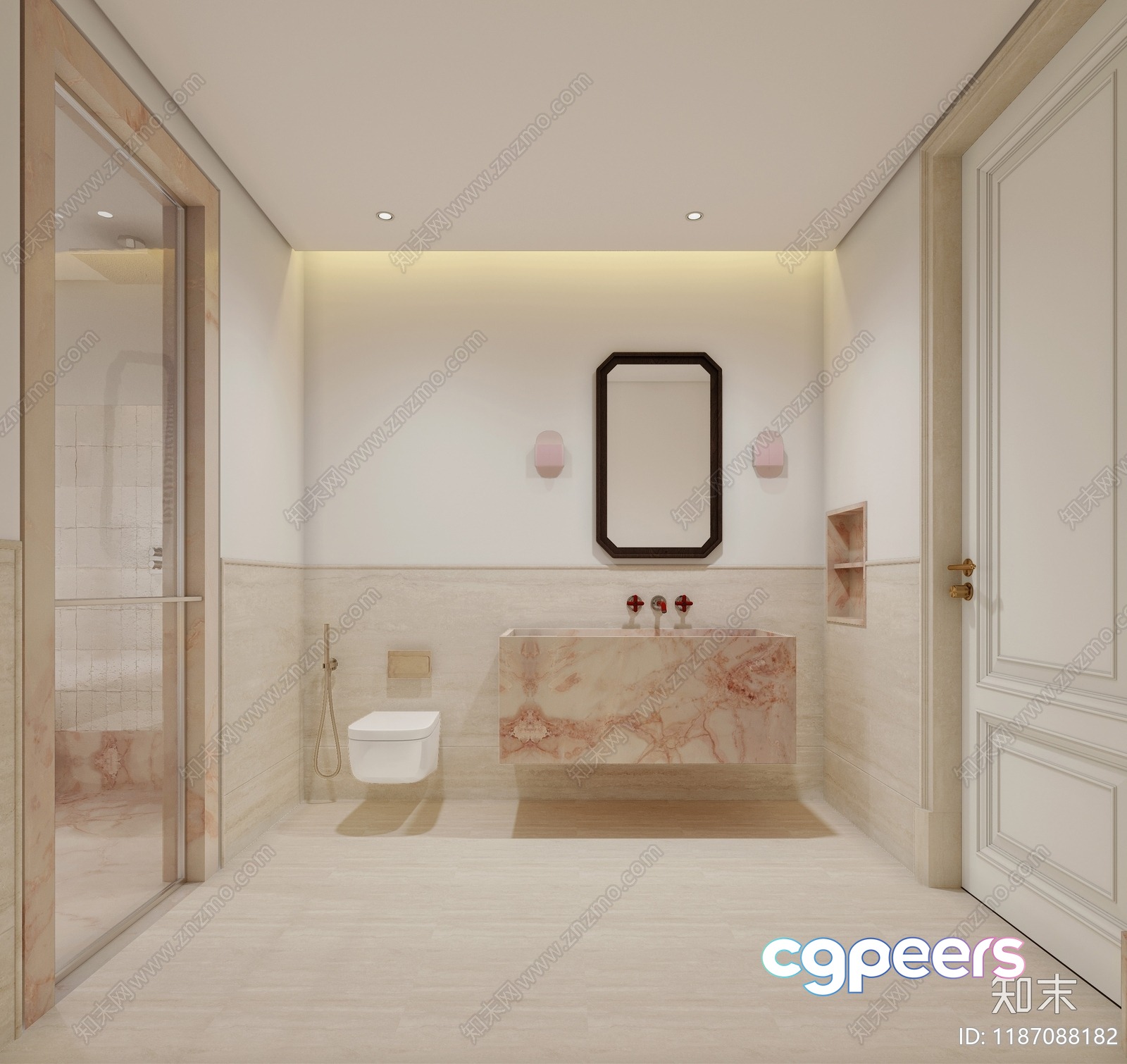 A Modern Bathroom 3D Model - 18783 - CORONA Render A Modern Bathroom 3D Model - 18783 - CORONA Render