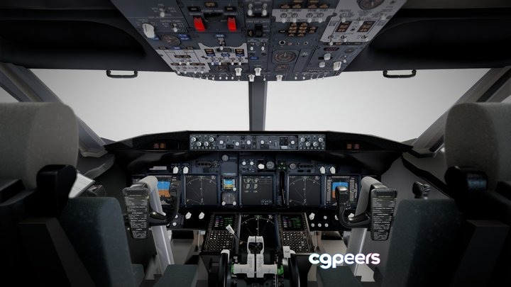 3D Game Assets - (Boeing 737) Airplane Cockpit 3D Game Assets - (Boeing 737) Airplane Cockpit