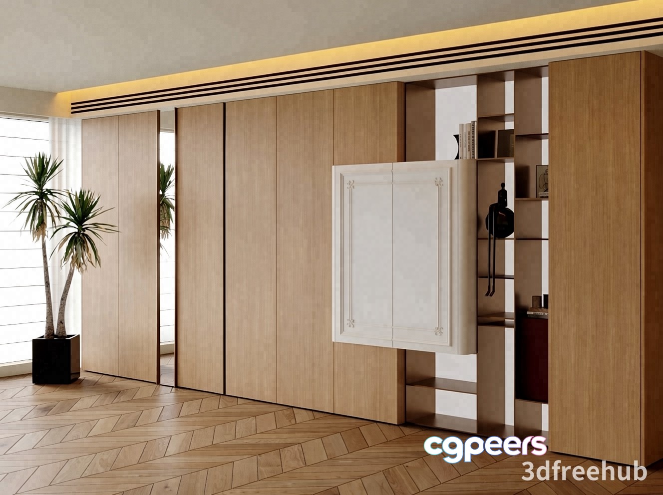 Modern Sliding Doors 3D Model - 21583 - VRAY Render Modern Sliding Doors 3D Model - 21583 - VRAY Render
