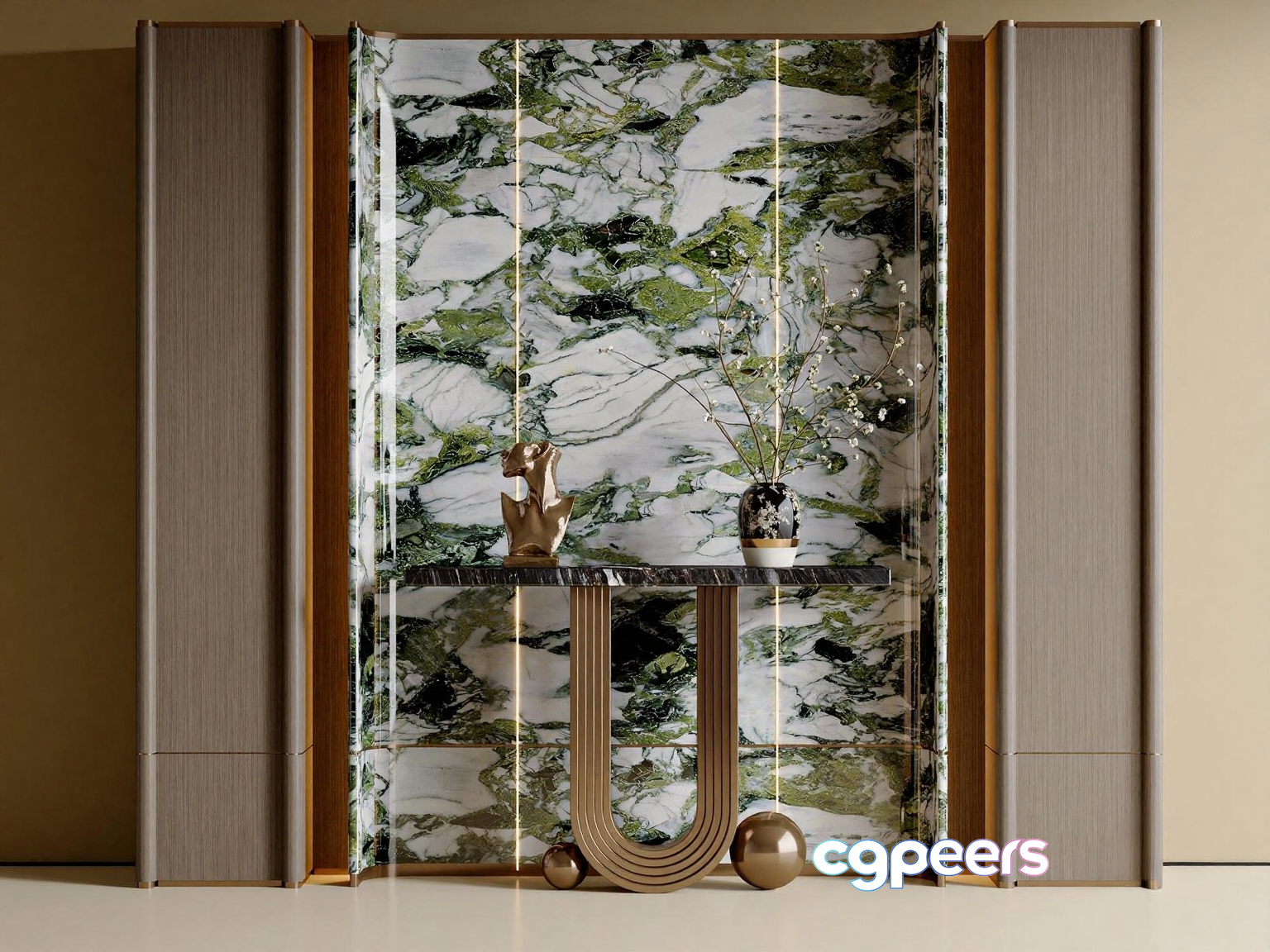 A Decorative Console Table 3D Model - 5342 - VRAY Render A Decorative Console Table 3D Model - 5342 - VRAY Render