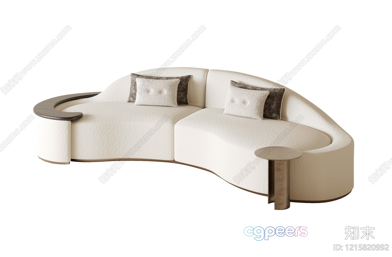 Modern White Sectional Sofa 3D Model - 13806 - CORONA Render Modern White Sectional Sofa 3D Model - 13806 - CORONA Render