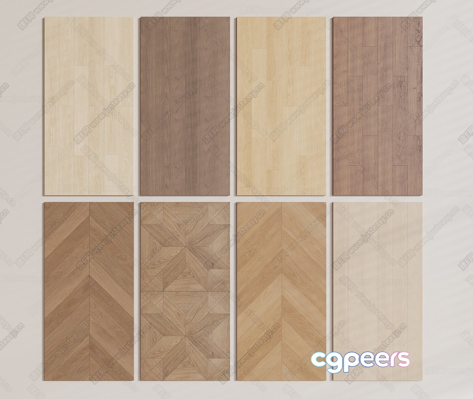 Wooden Flooring Samples 3D Model - 15929 - VRAY Render