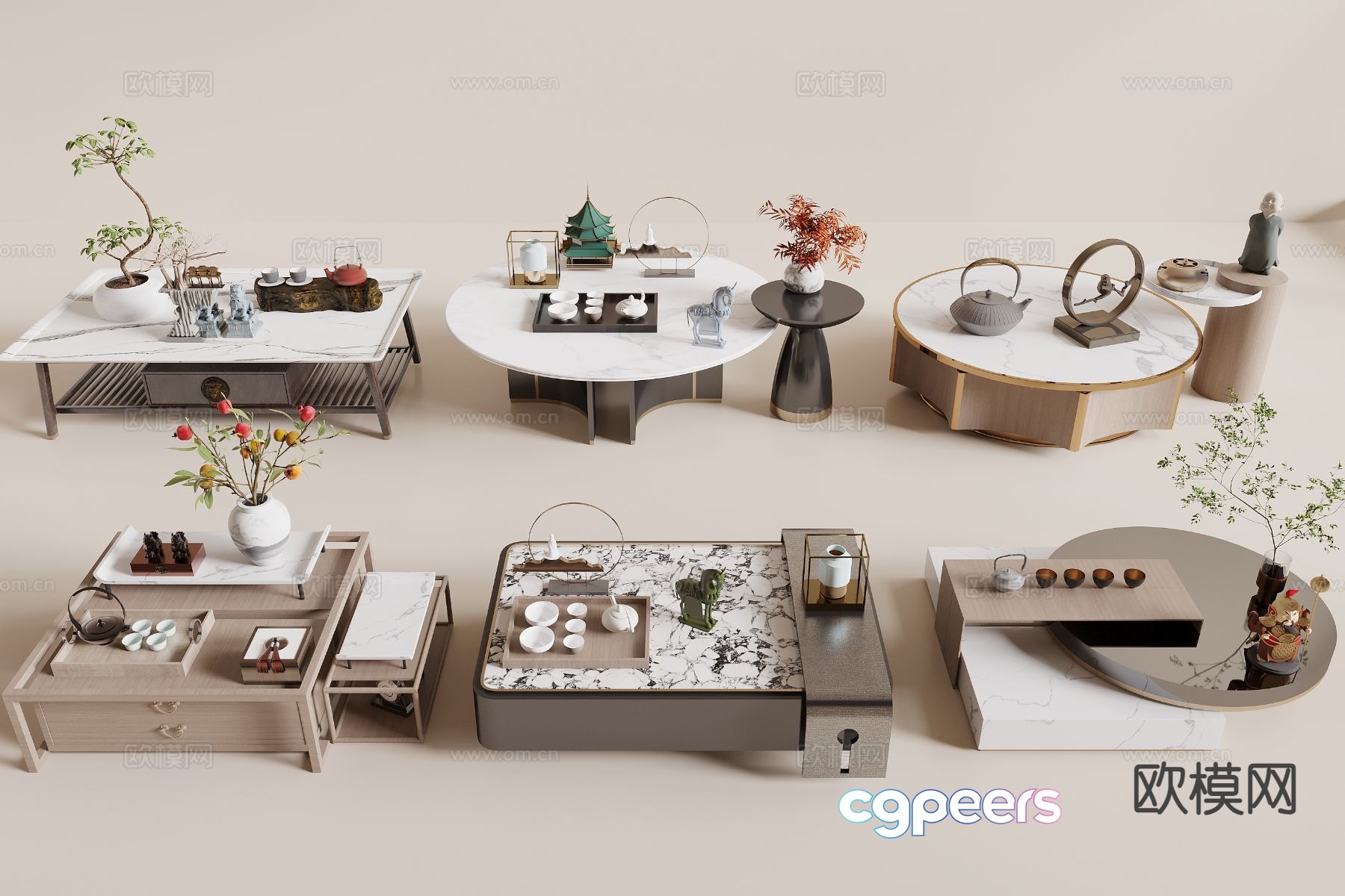 Modern Furniture Display 3D Model - 15570 - CORONA Render