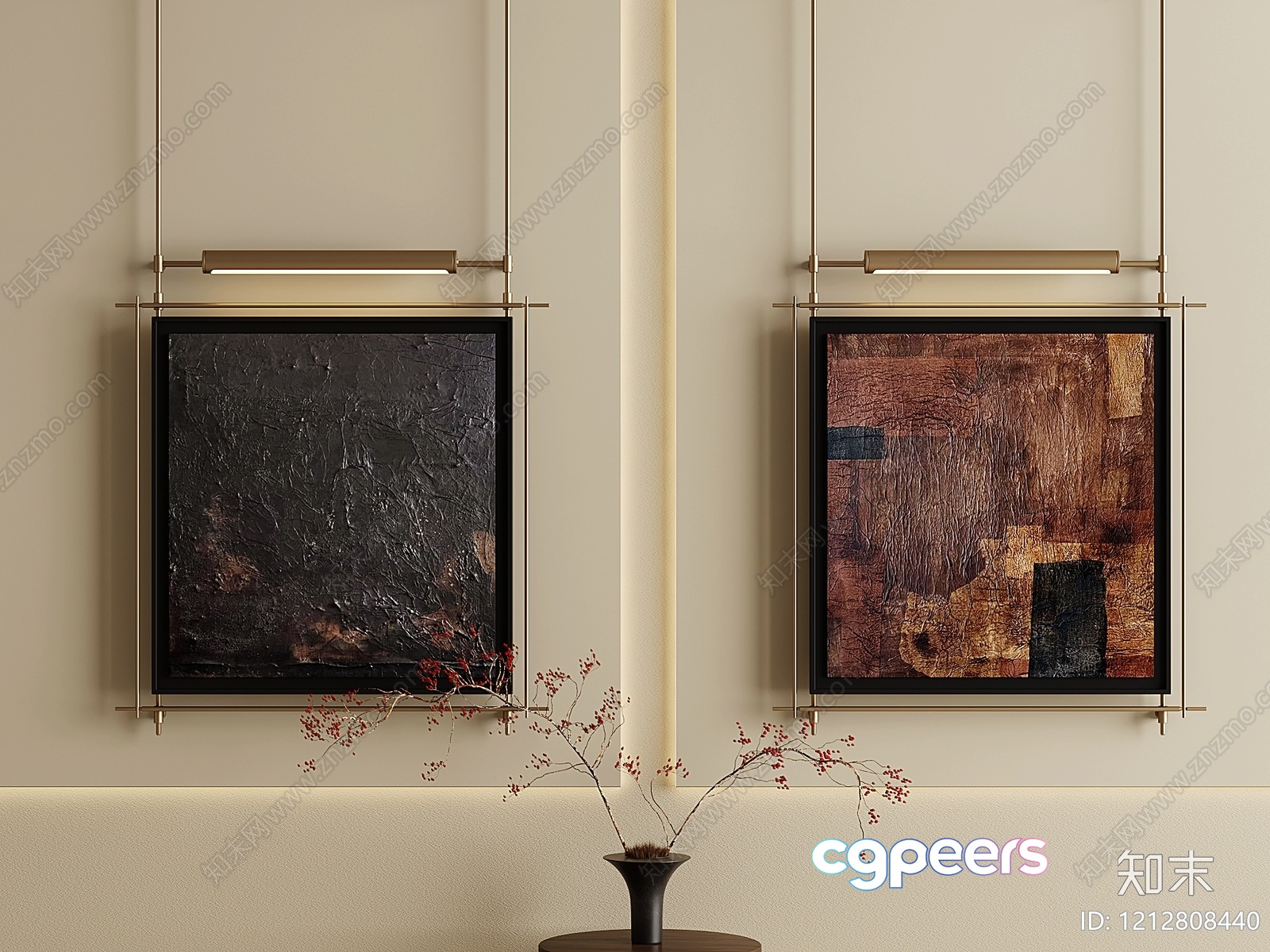 Modern Asian-Inspired Decor 3D Model - 5838 - VRAY Render Modern Asian-Inspired Decor 3D Model - 5838 - VRAY Render