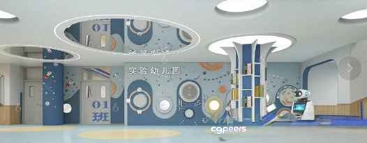 Modern Children'S Playroom 3D Model - 1385 - VRAY Render Modern Children'S Playroom 3D Model - 1385 - VRAY Render