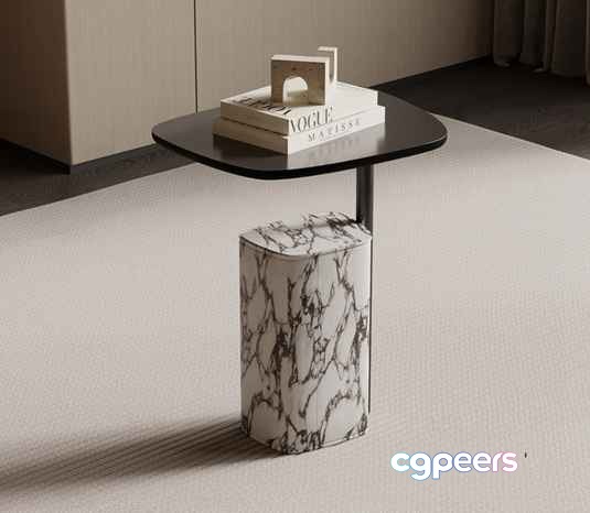 Modern Marble Table 3D Model - 12683 - VRAY Render