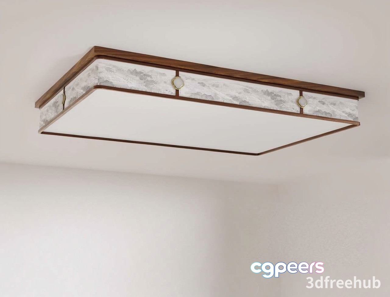 Gold Light Fixture 3D Model - 20256 - VRAY Render Gold Light Fixture 3D Model - 20256 - VRAY Render