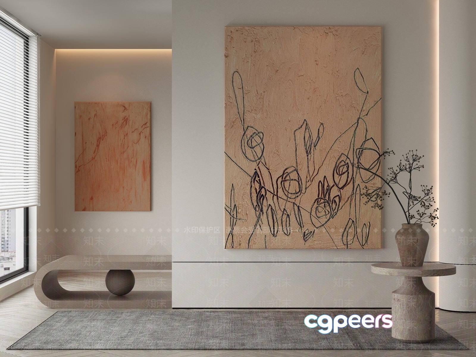 Modern Minimalist Interior Design 3D Model - 17155 - VRAY Render Modern Minimalist Interior Design 3D Model - 17155 - VRAY Render