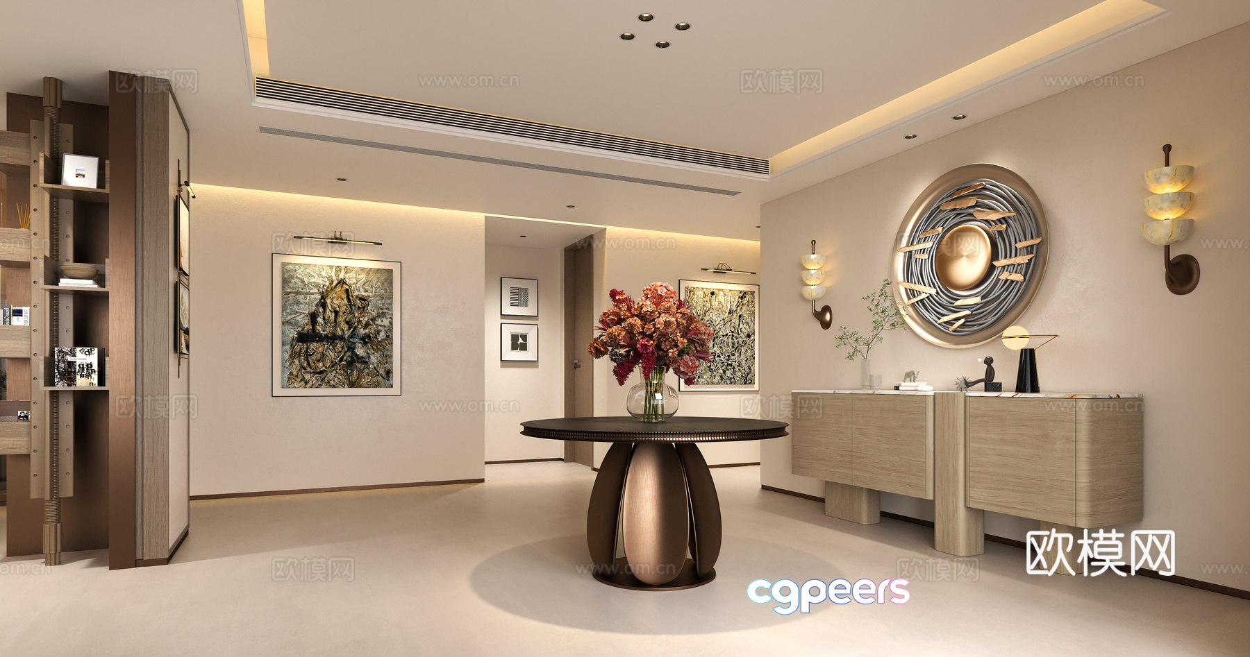 Modern Living Room 3D Model - 4303 - VRAY Render Modern Living Room 3D Model - 4303 - VRAY Render