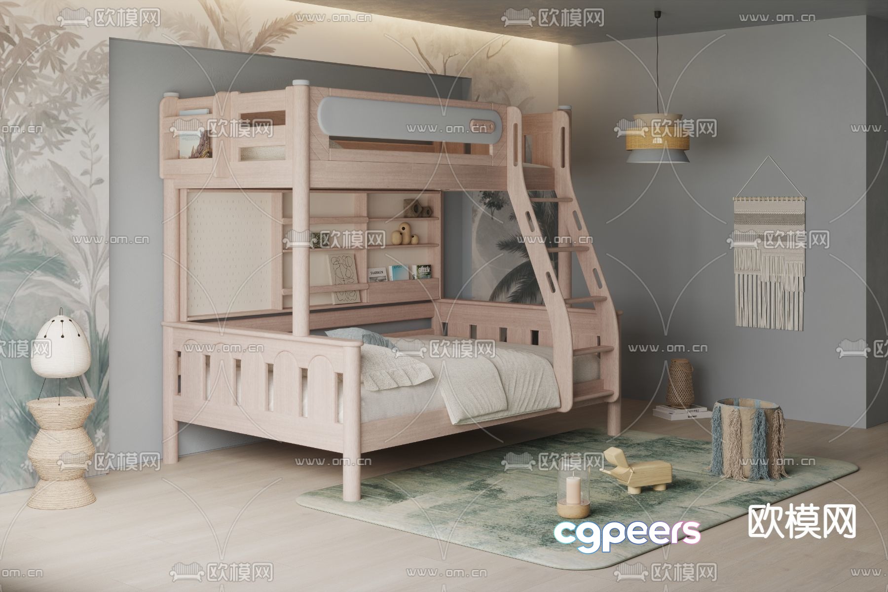 Cozy Children'S Bedroom 3D Model - 3045 - CORONA Render