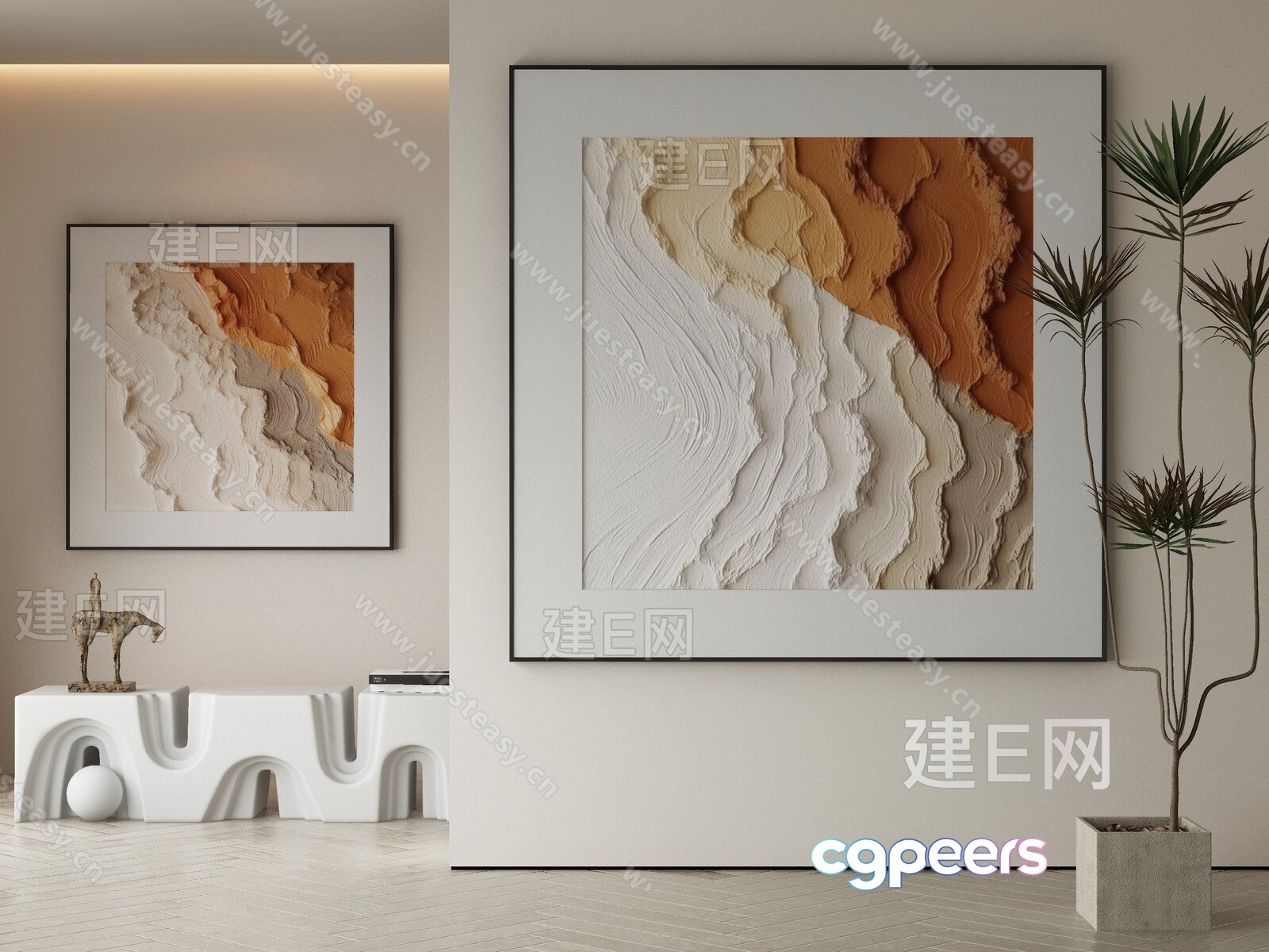 Modern Living Room 3D Model - 22764 - VRAY Render