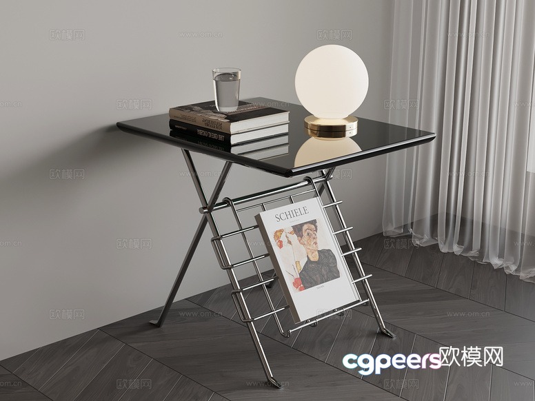 Modern Glass Table 3D Model - 12178 - VRAY Render