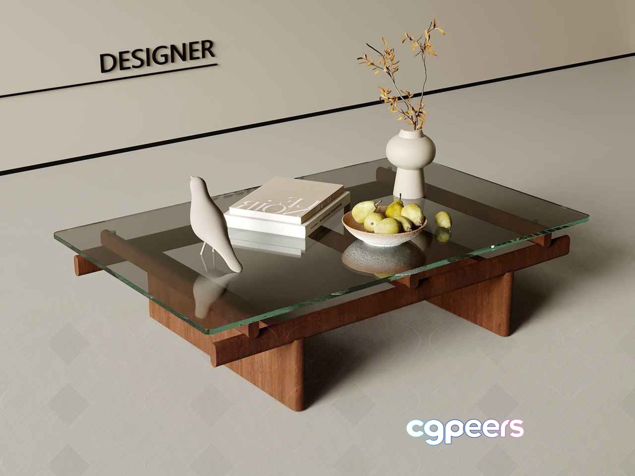 Modern Coffee Table 3D Model - 16824 - VRAY Render