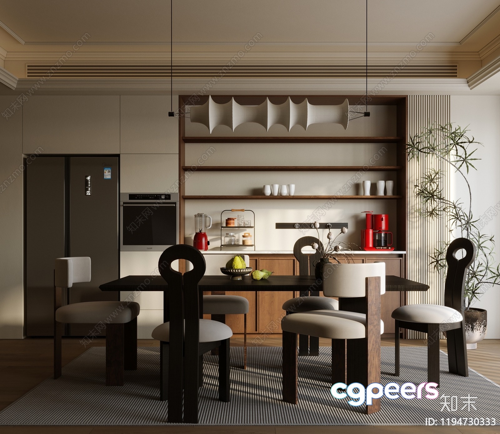 Modern Kitchen 3D Model - 8915 - CORONA Render