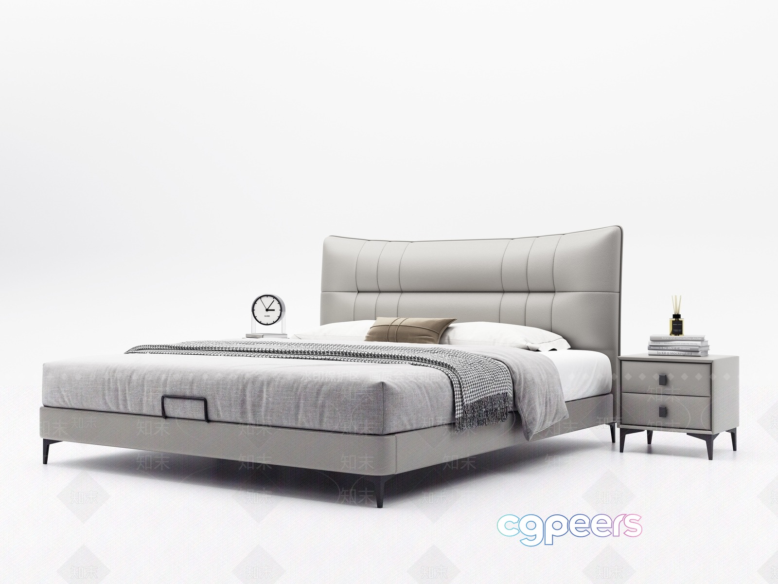 Cozy Modern Bedroom 3D Model - 14440 - VRAY Render