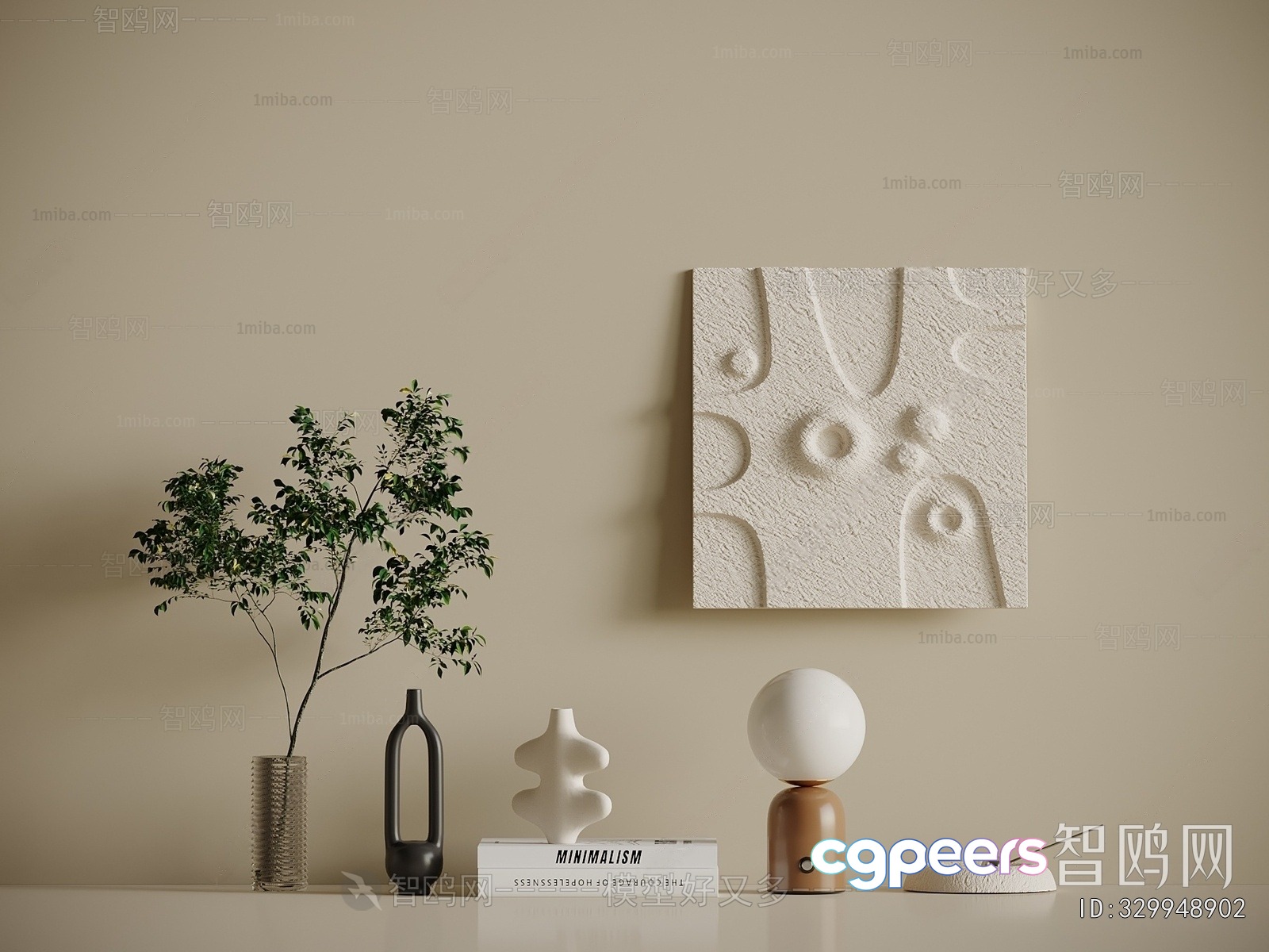 Minimalist Home Decor 3D Model - 15445 - VRAY Render Minimalist Home Decor 3D Model - 15445 - VRAY Render