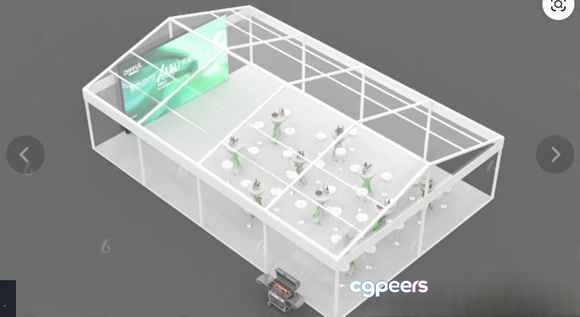 A 3D Model Of A Building 3D Model - 13866 - VRAY Render