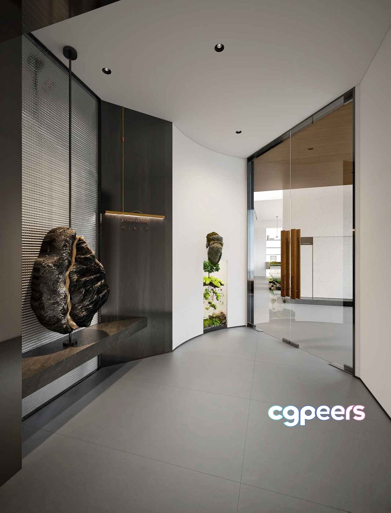 Modern Minimalist Hallway 3D Model - 1121 - CORONA Render Modern Minimalist Hallway 3D Model - 1121 - CORONA Render