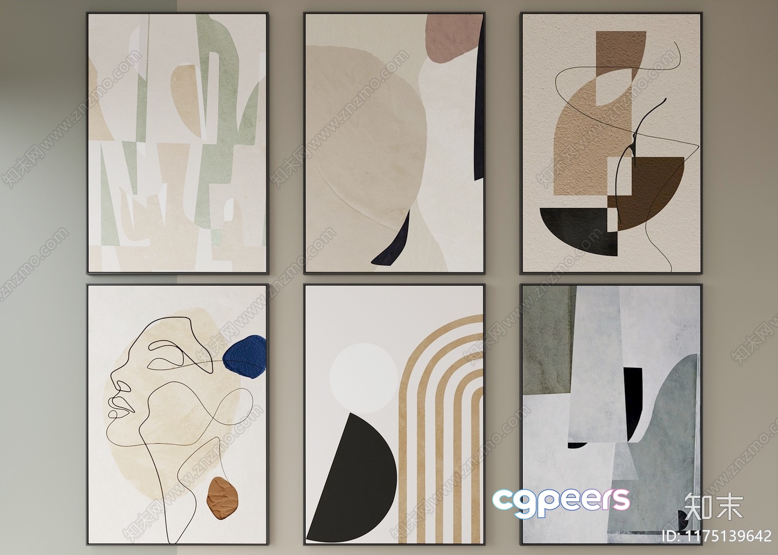 Abstract Art Pieces 3D Model - 23367 - CORONA Render Abstract Art Pieces 3D Model - 23367 - CORONA Render