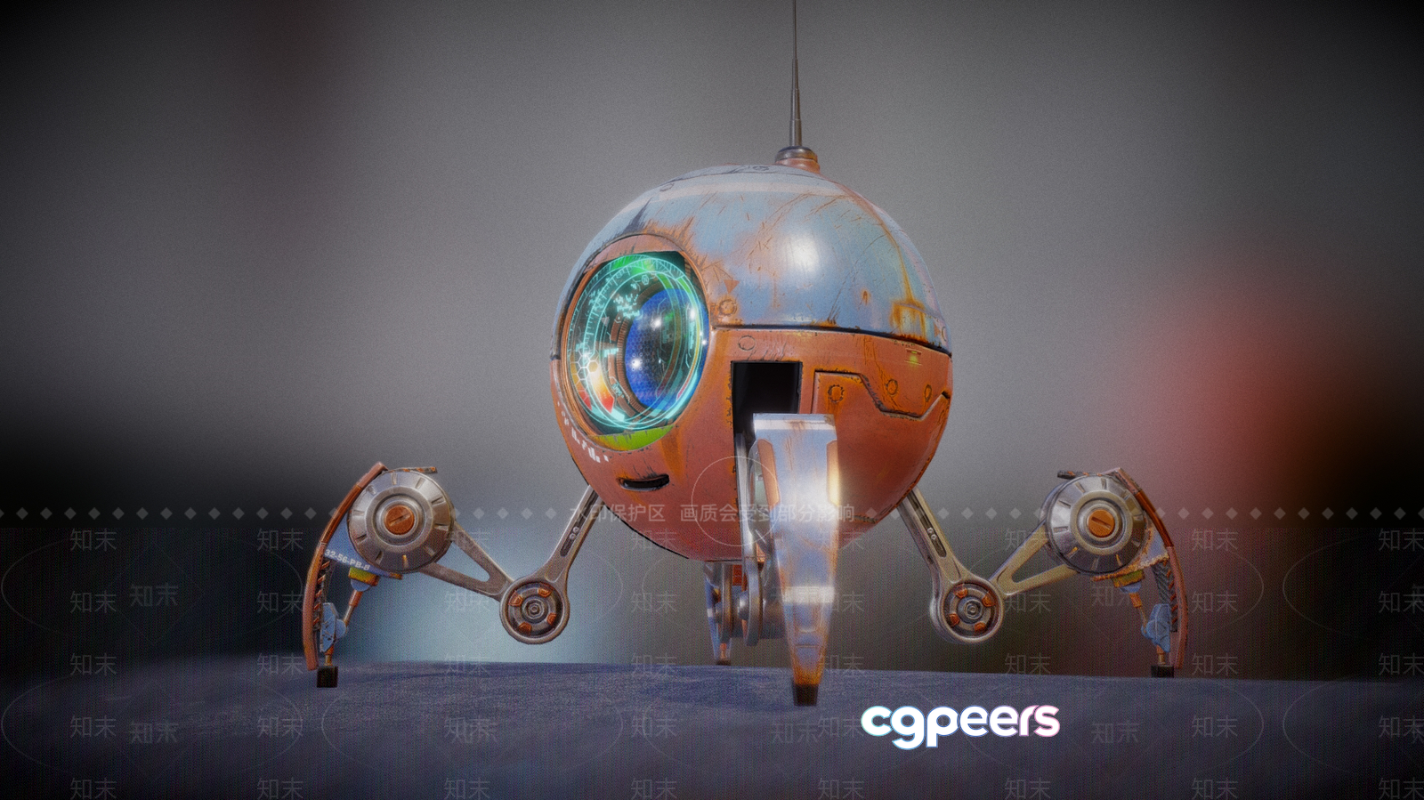 A Futuristic Robot With A Distinctive Design 3D Model - 5471 - VRAY Render A Futuristic Robot With A Distinctive Design 3D Model - 5471 - VRAY Render