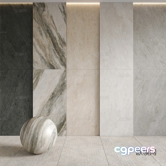 Modern Marble Wall 3D Model - 13481 - CORONA Render