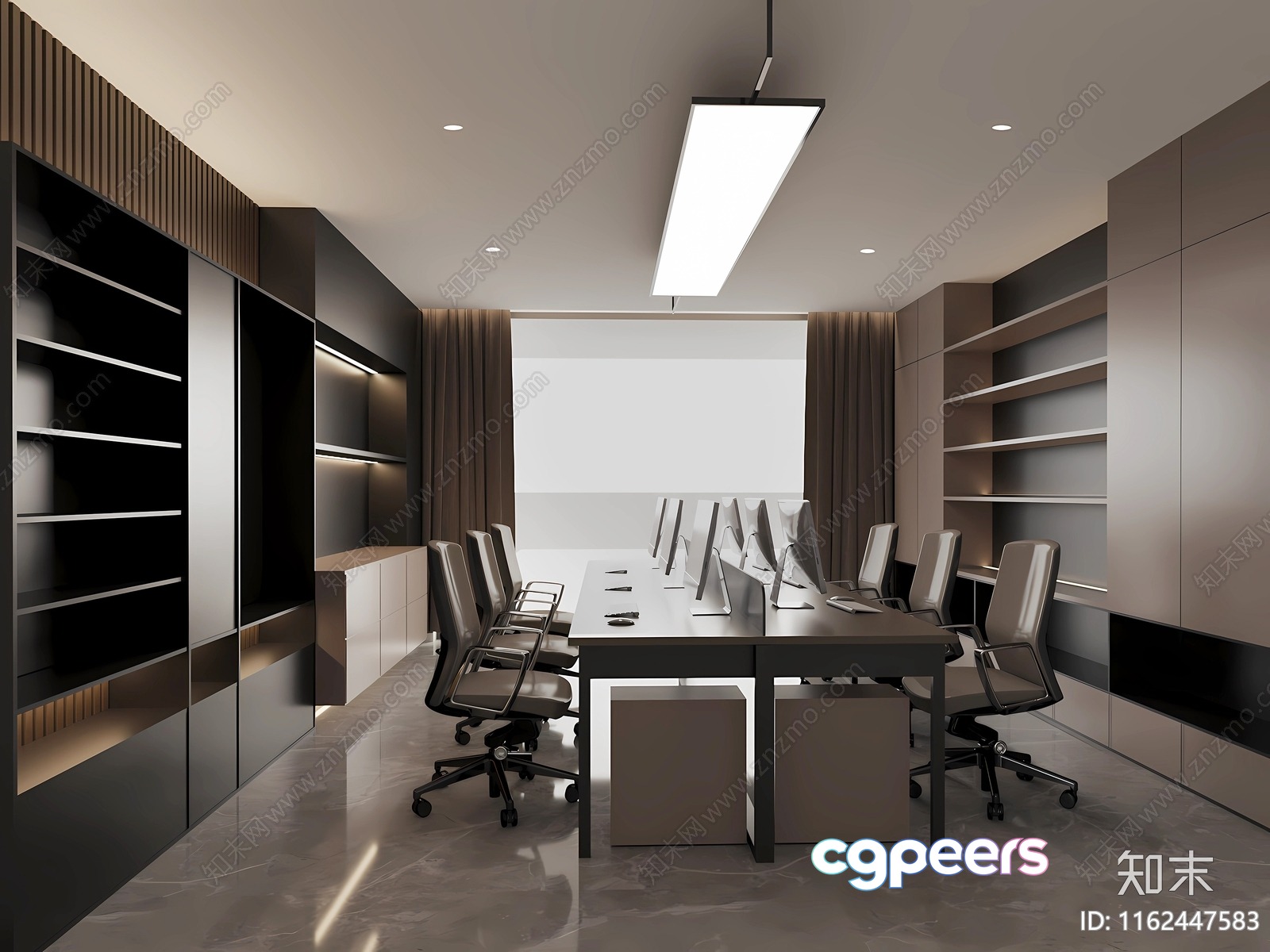 Modern Office Space 3D Model - 9461 - VRAY Render