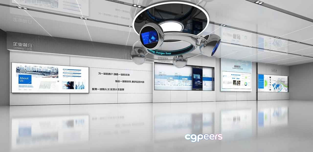 A Futuristic High-Tech Room 3D Model - 7772 - VRAY Render A Futuristic High-Tech Room 3D Model - 7772 - VRAY Render