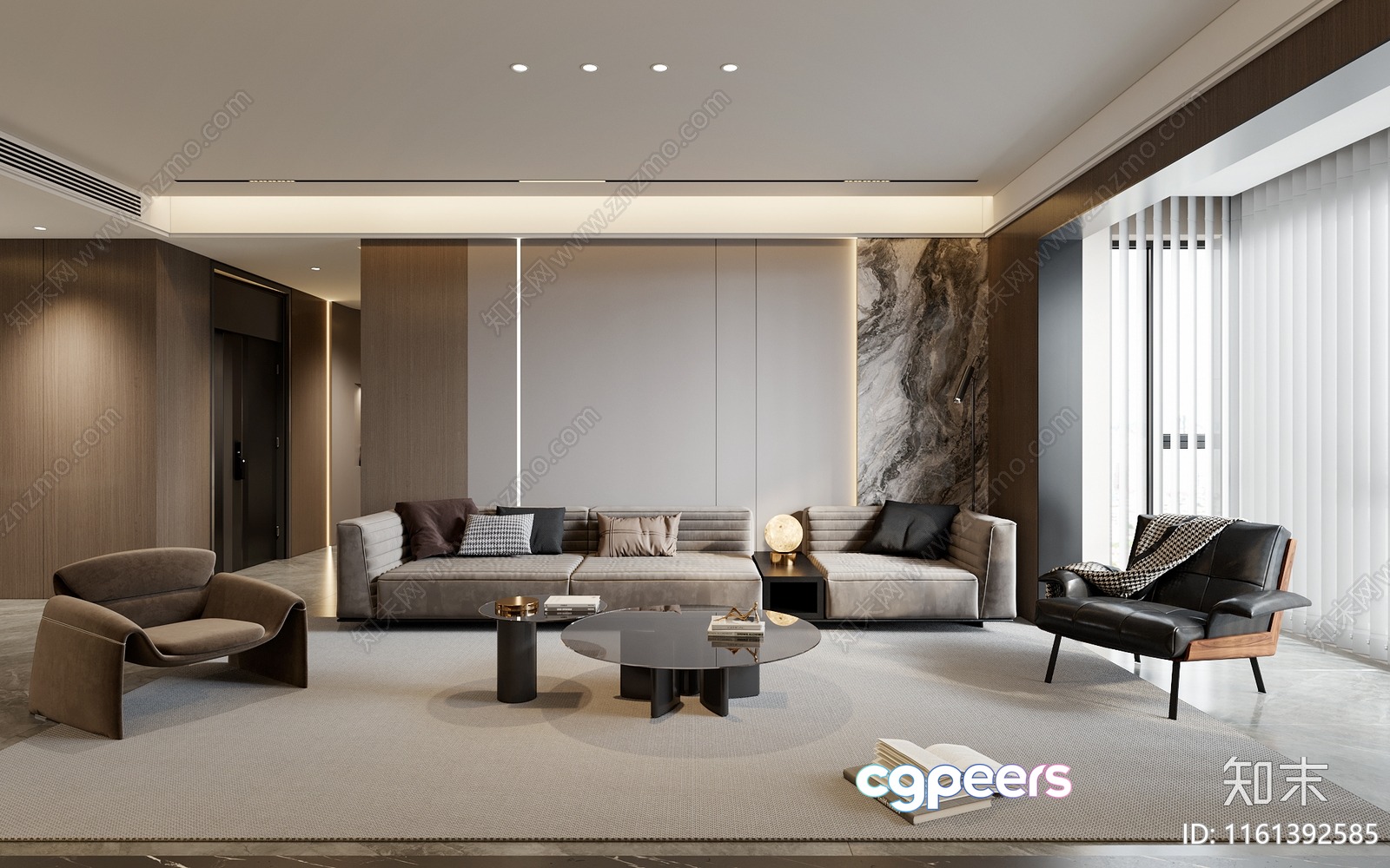 Modern Living Room 3D Model - 15714 - VRAY Render Modern Living Room 3D Model - 15714 - VRAY Render