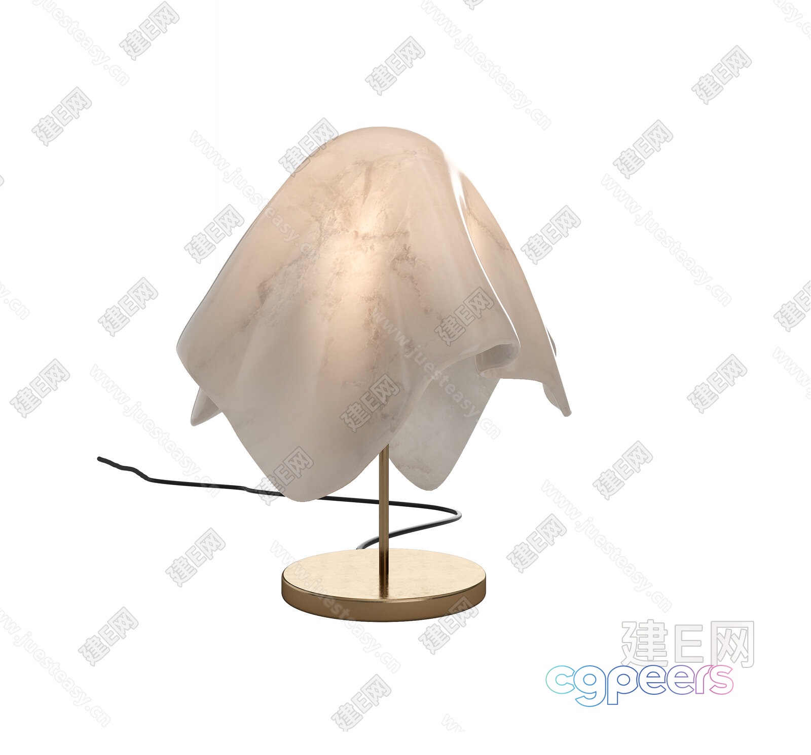 Gold Light Fixture 3D Model - 3434 - VRAY Render
